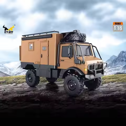 Mn333 1/18 Scale Rc 4wd Off-Road Car Rtr Unimog U4000 - Alloy Head Full Scale Climbing Model Car For
