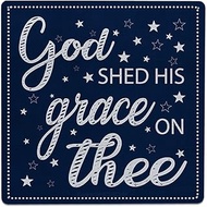 God Shed His Grace On Thee Metal Sign Independence Day 4th of July Gifts Home Decor for Labor Day US