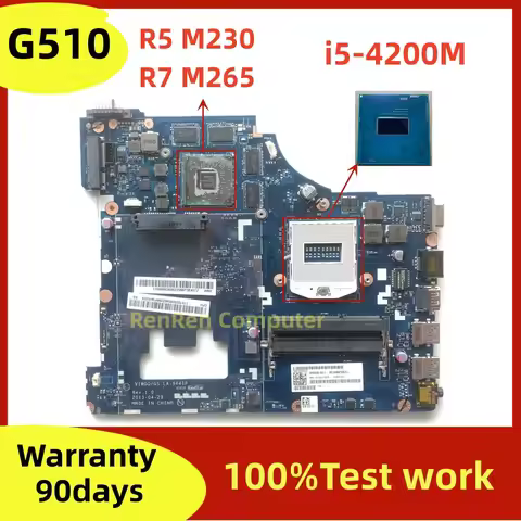 VIWGQ GS LA-9641P Mainboard For Lenovo Ideapad G510 laptop motherboard DDR3L HD8750 R5/R7 M265 100%T