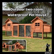 Outdoor chicken house chicken coop rabbit house double house pet house rainproof chicken vila sangka
