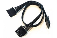 ATX 5Pin to 2ways / 3ways  / 4ways/ 10ways SATA 15pin Modular Power Supply Adapter Cable PSU 65cm
