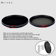 [Devoko] Professional ND2 to ND400 Slim Fader Neutral Density Filter ND Filter Waterproof