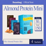 Beanbag Mix Almond Protein Mini 160g เครื่องดื่มโปรตีนอัลมอนด์และโปรตีนพืชรวม 5 ชนิด ขนาด 160g รวม 4