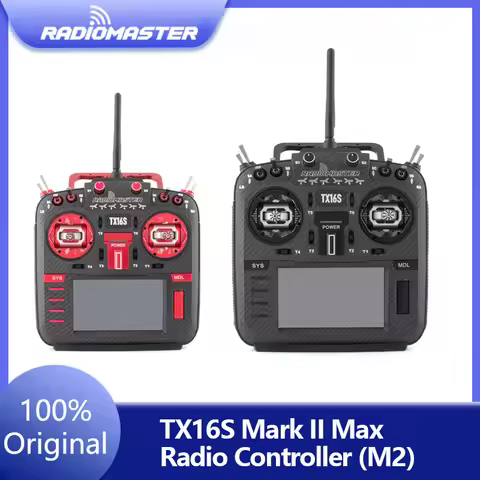 RadioMaster TX16S Mark II Max Radio ExpressLRS Multi-protocol 4in1 With AG01 Hall Gimbals Radio Cont