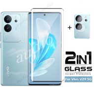 2in1 Hot Bending 3D Screen Protector Tempered Glass For Vivo V29 Pro V29Pro V29E VivoV29 5G Screen P