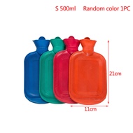 1PC 0.5/1L Water Injection Rubber Hot Water Bottle Thick Hot Water Bottle Winter Warm Water Bag Hand