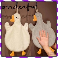 [Delivered From Taiwan] Duck Hand Towel Creative Cartoon Surrender Goose Hanging Coral Fleece Super 