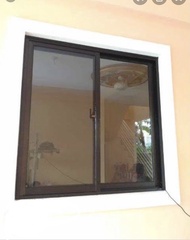H-110cm x 120cm-W aluminum sliding window reflective glass with screen