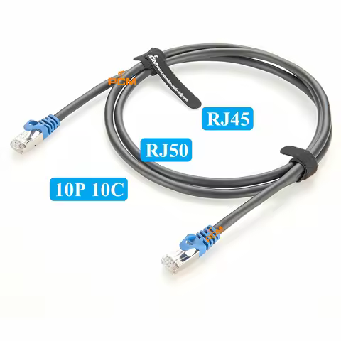 RJ45 RJ50 Plug 10P10C Cat5e Camera I/O Power Trigger Cable 10 Pin 10 Core for Basler GigE Camera Dat
