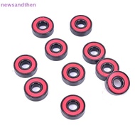 newsandthen 10Pcs/set 608 2RS Bearing Deep Groove Steel Sealed Bearings 608RS 608-2RS