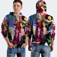 Cindi Lauper Fullprint Hoodie Jacket, Polyester Jersey Material