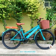 🔥รถจักรยาน 24นิ้ว TRANSCEND Sport MTB เบาะท้ายนิ่ม จักรยาน จักรยานผู้ใหญ่ จักรยานแม่บ้าน รถจักรยาน จักรยานเด็ก