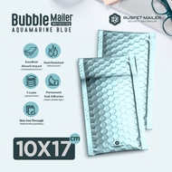 Amplop Bubble Mailer Bubble Packing Aquamarine Blue 10x17 Envelope 