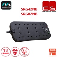 Masterplug Surge Protector 4/8 Gang 2 Meter Extension Leads - SRG42NB/SRG82NB