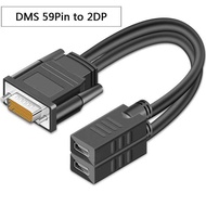 [LUNA electronic accessories] DMS 59 Pin ตัวผู้ไปยัง2สายเคเบิลอะแดปเตอร์ต่อปลั๊กเสริมตัวเมีย HDMI /V