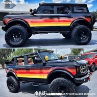 Suitable For bronco Car Body Color Strip Decoration Flower Pattern Sticker Modified Film