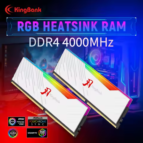 KingBank SOARBLADE KRRW RGB Series DDR4 4000MHz 32GB (16GBx2) Memoria Ddr4 RGB 16GBx2 32GB XMP 1.35v