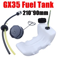 GX35 Fuel Petrol Tank Grass Cutter Fuel Tank with Cap And Fuel Pipes for 140/40-5/40-6 Lawn Mower