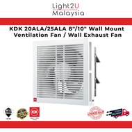 KDK 20ALA 8" | 25ALA 10" Wall Mounted Ventilation Fan | Exhaust Fan
