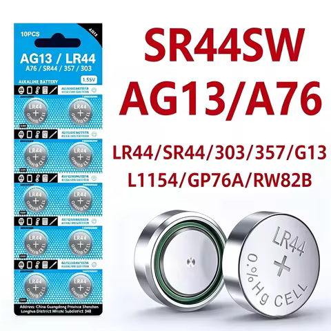 2-50pcs LR44 Batteries AG13 Button Cell Battery 1.5V 357 SR44 LR1154 Button Coin Batteries L1154 Bat