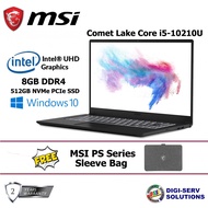 MSI MODERN 15 A10M-099PH 15.6" Laptop with Comet Lake i5-10210U, DDR4 8GB Memory