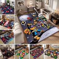 8pc Spiderman Hero Pose Vibrant Background Web Design Chair protection pad rug Office carpet T73