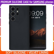 Premium Silicone Case Samsung A32 4G A50 A54 A55 S20FE S21 S22 S23 S23 Ultra S24 S24 Ultra with Soft