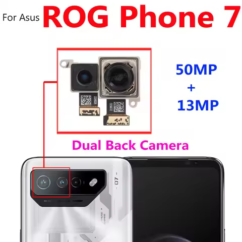 Best Working For Asus ROG Phone 7 ROG7 AI2205_C Dual Big Main Rear Wide Back Camera Backside Mobile 