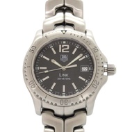 TAG Heuer Link Date WT1110-0 黑色不鏽鋼石英腕錶，黑色錶盤，成色極佳 [二手] TAG HEUER