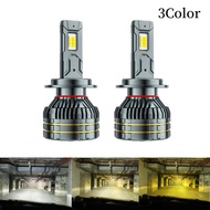 2PCS Tricolor H4 Led Headlight H11 Led Fog Light H7 H3 H1 H8 H9 H11 Led Headlamp 9005 9006 Led Headl