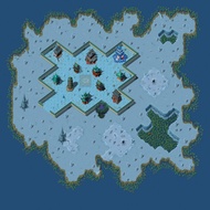 Legendary Map Material Ice Main City HD Floor Tile Seamless Edge Sealing 037