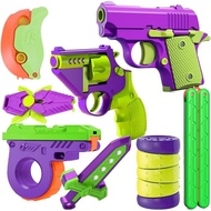 Fidget Toy Gun, 1911 Stress Shot Toy Gun Set For Adults &Amp; Kids, 3D Printed Peace Pistol Magnetic