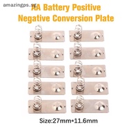 [amazingps] 10Pcs 27x11.6mm AA Battery Positive Negative Conversion Spring Contact Plate For The 5th