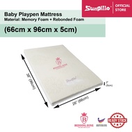 Baby Playpen Memory Foam Mattress 26" x 38" (66cm x 96cm) Tilam Bayi + Zip Cover