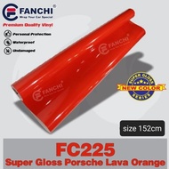 152CM STICKER FANCHI FC225 SUPER GLOSS PORSCHE LAVA ORANGE 152CM /M