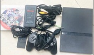 原裝正版 - Sony PlayStation 2 Slim PS2 SCPH-70007 主機(已改機) 連手製 記憶卡 附遊戲碟