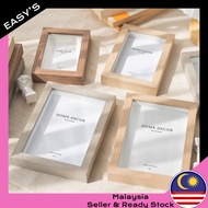 EASY'S [5/6/7/8/9/10/12 Inchi/ Saiz A4] Bingkai Gambar Kaca Foto 3 Dimensi 3 Dimension Photo Glass P
