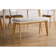 ALMON Light Grey Bench Stool Dining Bench Dining Chair Long Bench Dining Table Bench Dining Bench