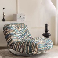 Caterpillar Sofa togo Balcony Leisure Single Chair Living Room Influencer Iron Retro Rocking Chair L