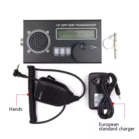 2024 USDX USDR HF QRP SDR Transceiver SSB/CW Transceiver 8-Band DSP SDR + Microphone + Battery + Cha