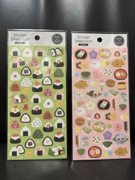 日本製 飯團 / 和菓子糰子貼紙  Onigiri / Wagashi & Dango Sticker  每張$18
