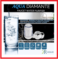 Kessler Aqua Diamante Faucet Water Purifier with ACTIVATED CARBON FILTER Remove Chlorine, Odour