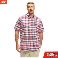 KEMEJA Men's Plaid Shirt, Men's Jumbo Flannel Shirt BIG Size 4XL 5XL 6XL Short Sleeve