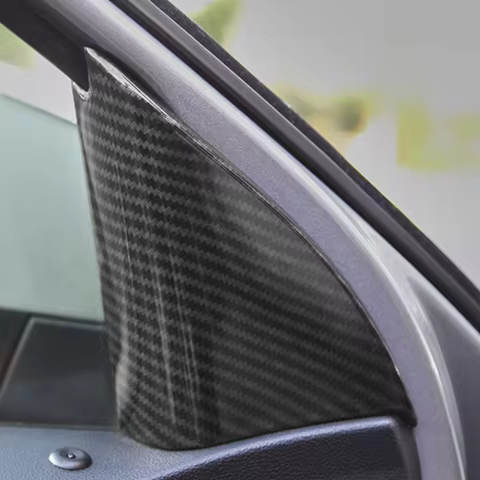 SBTMY 2pcs Automobile A column internal triangular ABS decorative sticker For Volkswagen T-ROC T ROC