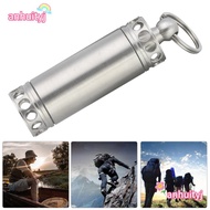 ANHUITYJ   Bottle, Stainless Steel Mini Waterproof Pill Container, Durable Silver Portable Pill Box 