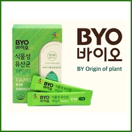 CJ BYO Plant Origin Probiotics 2 billion CFU 1.5g x 30 Sticks 1Box for Men Women Lactobacillus proliferation,  Ease of bowel movements, and help intestinal health