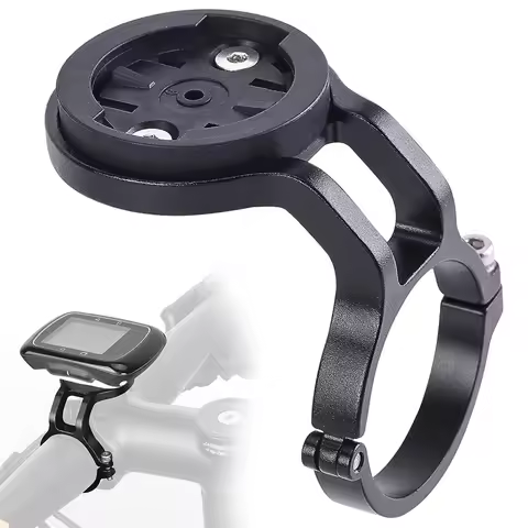 Lightweight Aluminum Bicycle Computer Mount for Handlebar Compatible with Garmin Wahoo Bryton XOSS