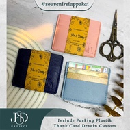 PREMIUM SOUVENIR CARD HOLDER 4 SLOT INCLUED THANK CARD PACKING STANDARD PLASTIC C2 4 SLOT