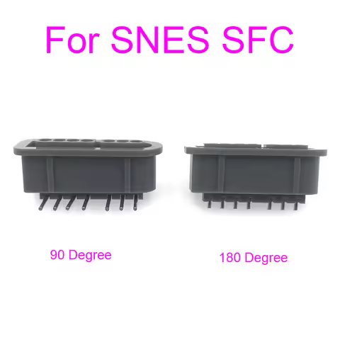 For SFC 180 Degree 90 Degree 7 Pin Female Connector Socket Slot For SNES Game Console Controller