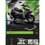 100% ori CJ IPOH EXHAUST BUBO STEEL BACK PRESSURE STD MODIFIED MUFLER QJMOTOR AX200S EXHAUST PIPE MU